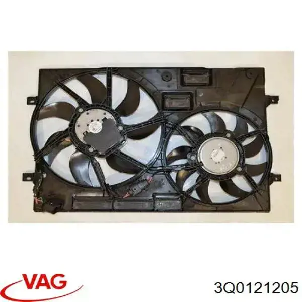 3Q0121205 VAG Difusor do radiador de esfriamento