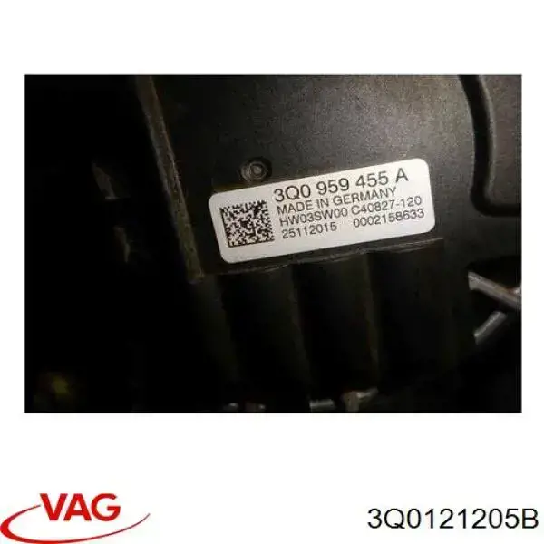 3Q0121205B VAG Difusor do radiador de esfriamento