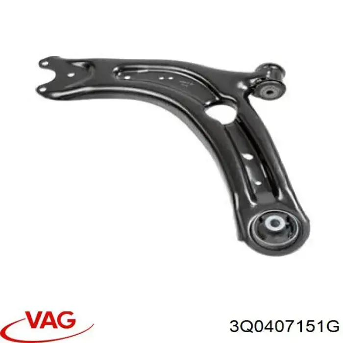 Braço oscilante inferior esquerdo de suspensão dianteira VAG 3Q0407151G preço, a partir de 81,40 USD