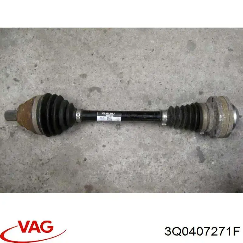 Semieixo (acionador) dianteiro esquerdo VAG 3Q0407271F preço, a partir de 1037,32 USD