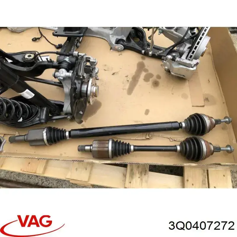 Semieixo (acionador) dianteiro direito VAG 3Q0407272 preço, a partir de 104,23 USD