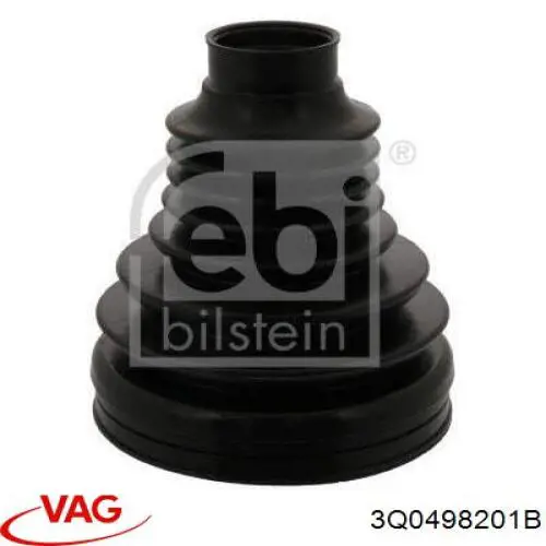 3Q0498201B VAG Bota de proteção externa de junta homocinética do semieixo dianteiro