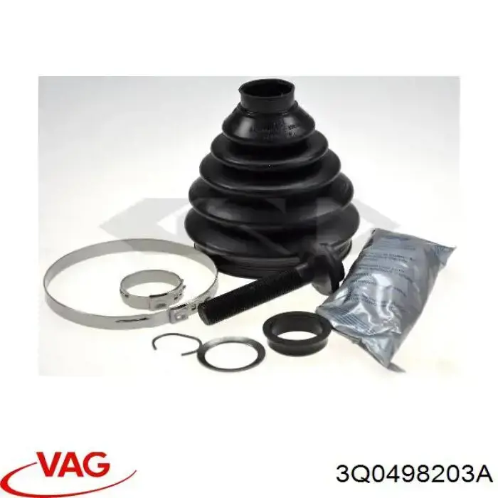 Bota de proteção externa de junta homocinética do semieixo dianteiro VAG 3Q0498203A preço, a partir de 29,22 USD