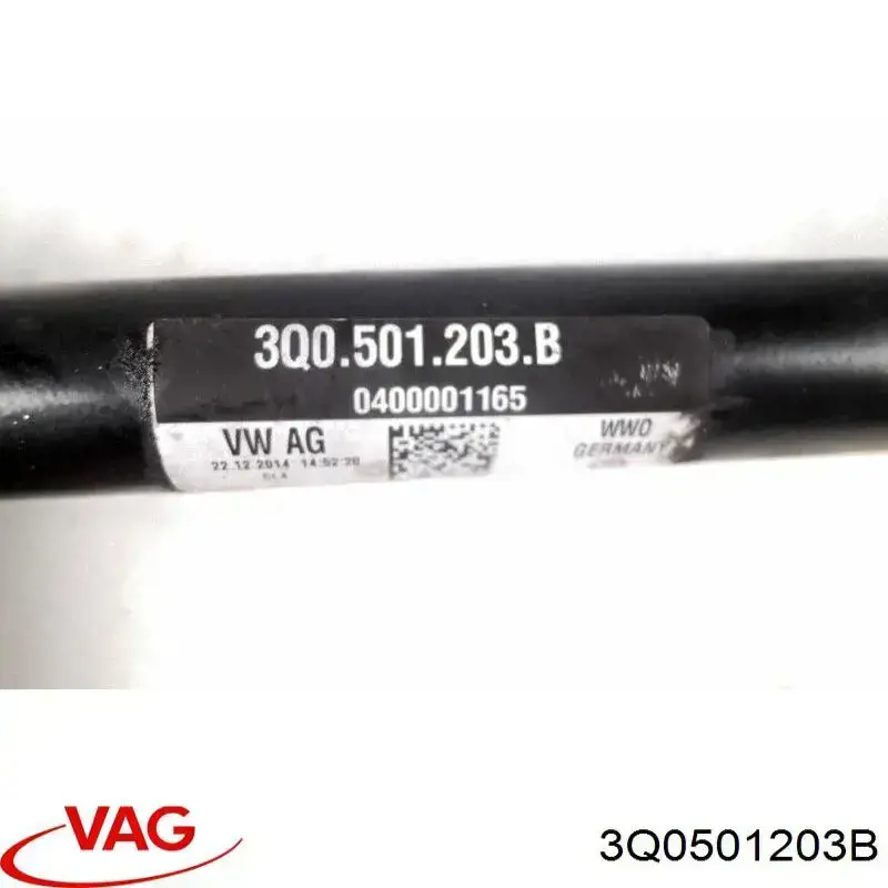 Compre 3Q0501203B VAG Semieixo traseiro esquerdo