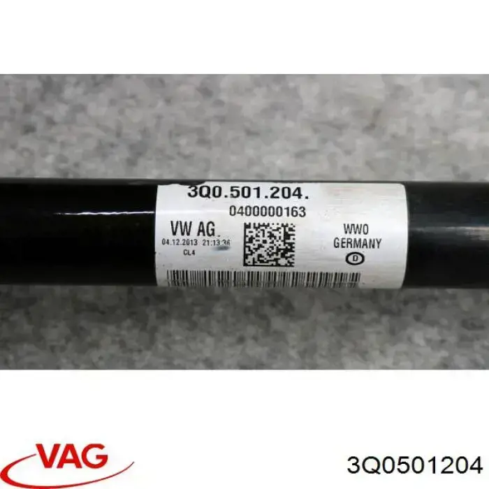 5Q0501204C VAG Semieixo traseiro direito