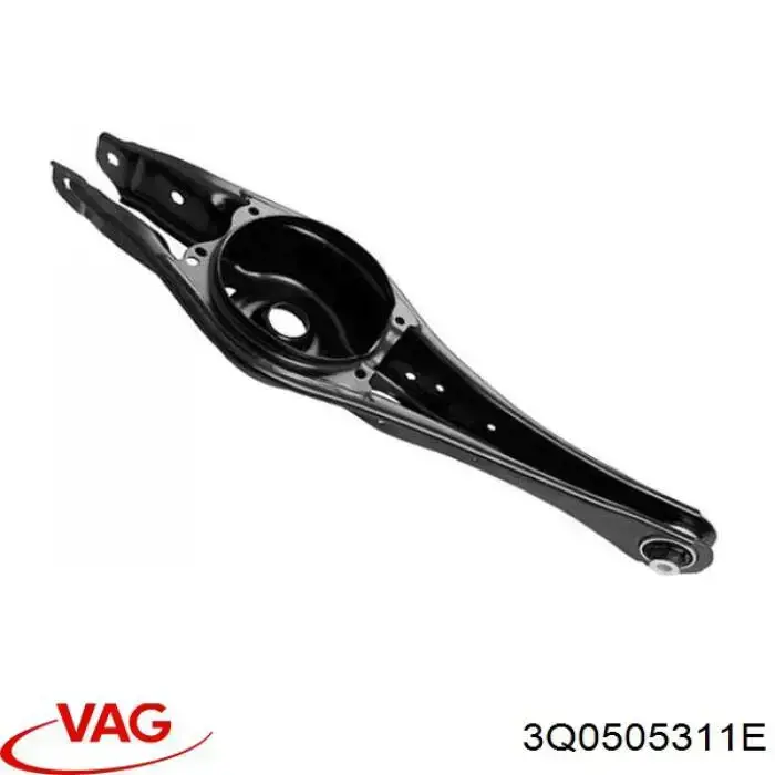 3Q0505311E VAG Braço oscilante inferior esquerdo de suspensão traseira/direita