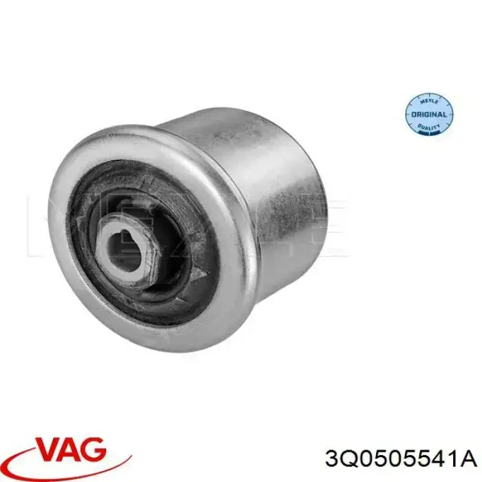 3Q0505541A VAG Bloco silencioso do braço oscilante inferior traseiro longitudinal