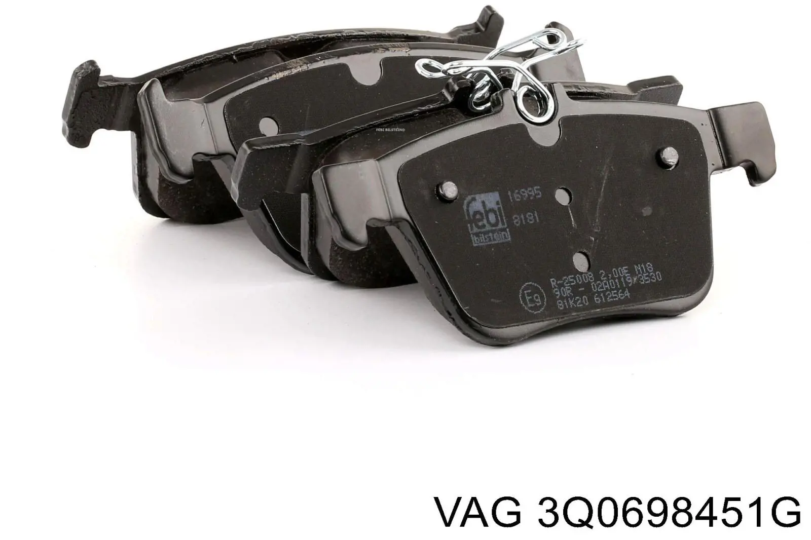 Sapatas do freio traseiras de disco VAG 3Q0698451S preço, a partir de 107,39 USD