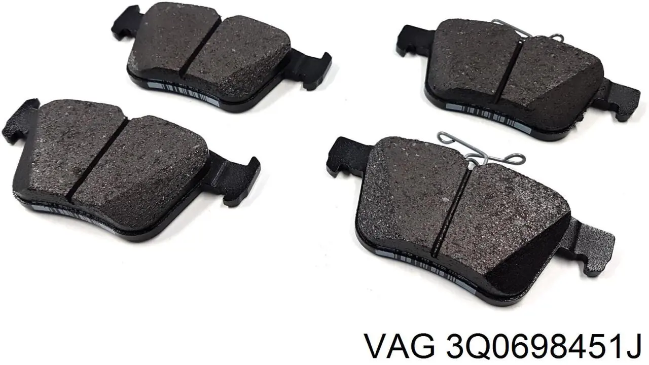 Compre 3Q0698451J VAG Sapatas do freio traseiras de disco