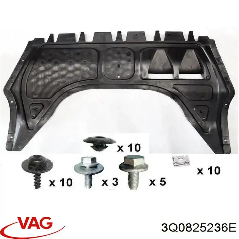Proteção de motor, de panela (da seção de motor) VAG 3Q0825236E preço, a partir de 54,46 USD