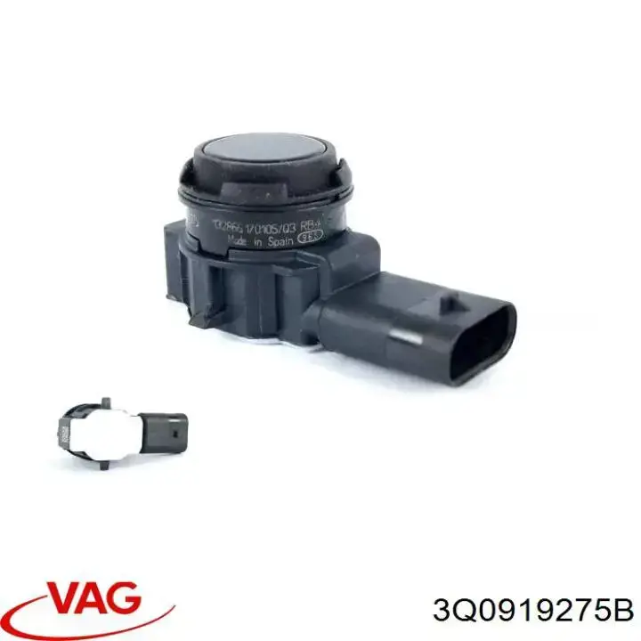 3Q0919275B VAG Sensor traseiro de sinalização de estacionamento (sensor de estacionamento)