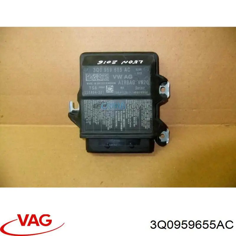 3Q0959655AC VAG Módulo processador de controlo da bolsa de ar (Centralina eletrônica AIRBAG)