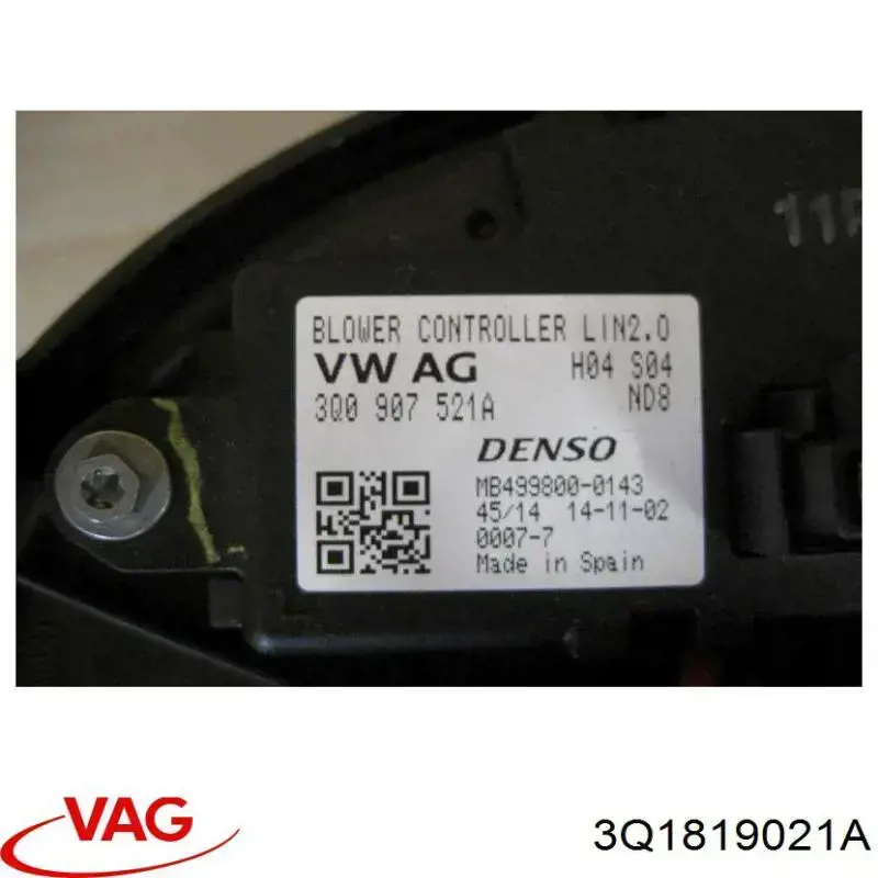Motor de ventilador de forno (de aquecedor de salão) VAG 3Q1819021A preço, a partir de 92,29 USD