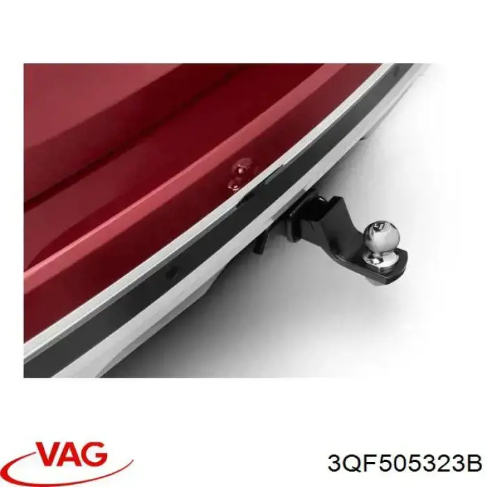 3QF505323B VAG Braço oscilante superior esquerdo/direito de suspensão traseira