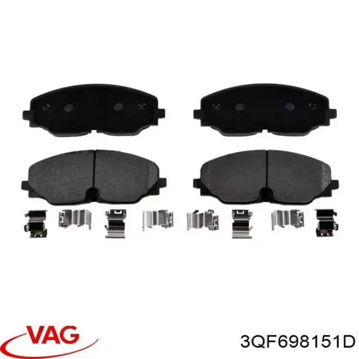 Sapatas do freio dianteiras de disco VAG 3QF698151D preço, a partir de 92,50 USD