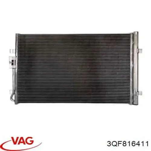 3QF816411 VAG Radiador de aparelho de ar condicionado