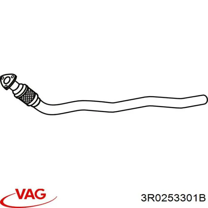 3R0253301B VAG Silenciador, parte dianteira