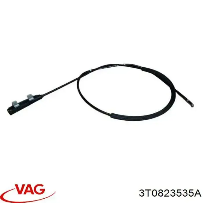 3T0823535A VAG Cabo traseiro de abertura da capota