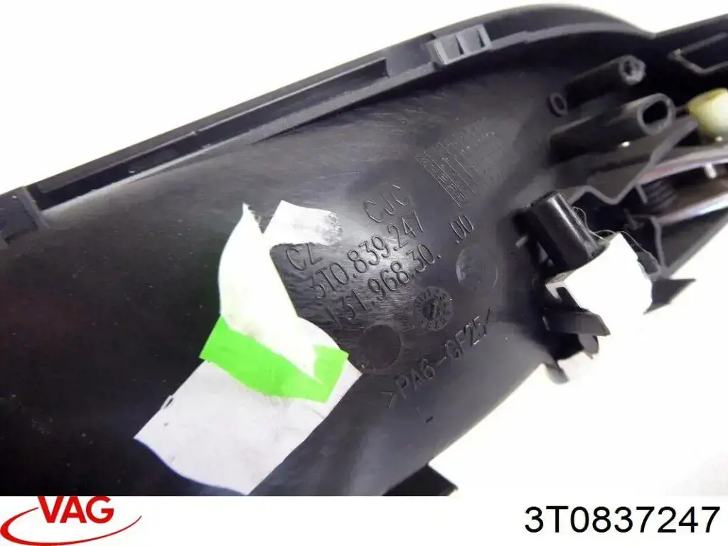 3T0837247 VAG Maçaneta interna esquerda da porta dianteira