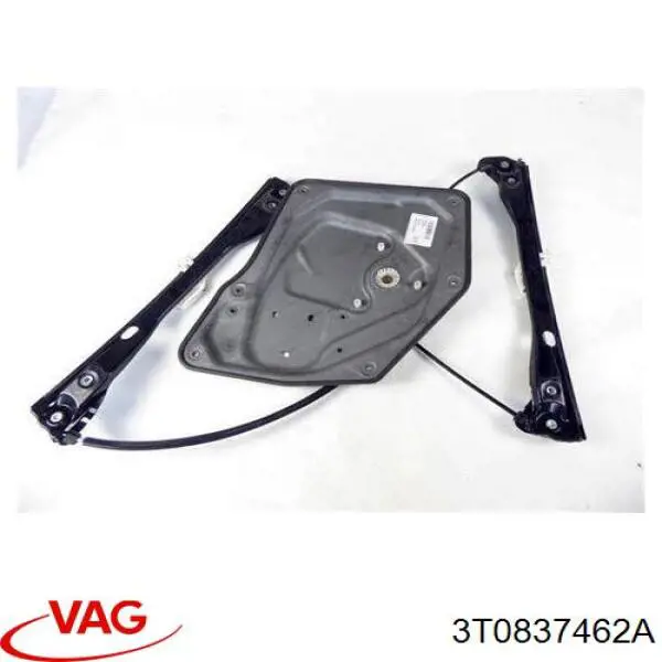 3T0837462A VAG Mecanismo de acionamento de vidro da porta dianteira direita