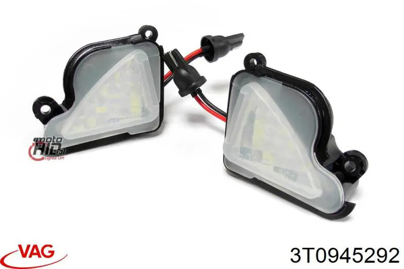 3T0945292 VAG Lâmpada da luz de fundo na porta