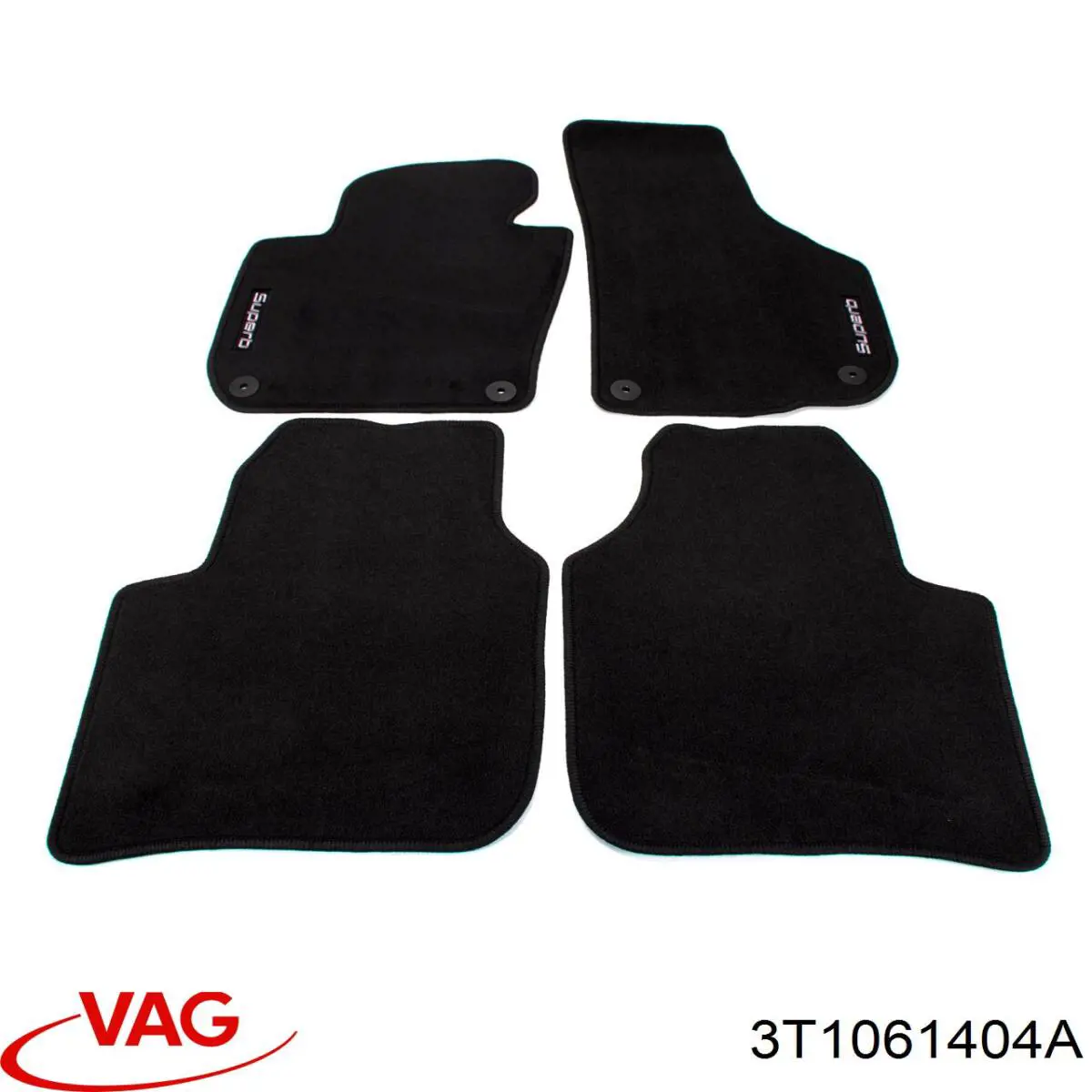 Tapetes dianteiros + traseiros, kit VAG 3T1061420 preço, a partir de 78,78 USD