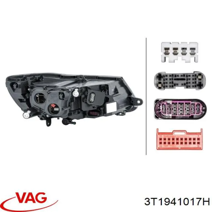 Luz esquerda VAG 3T1941017H preço, a partir de 1087,45 USD