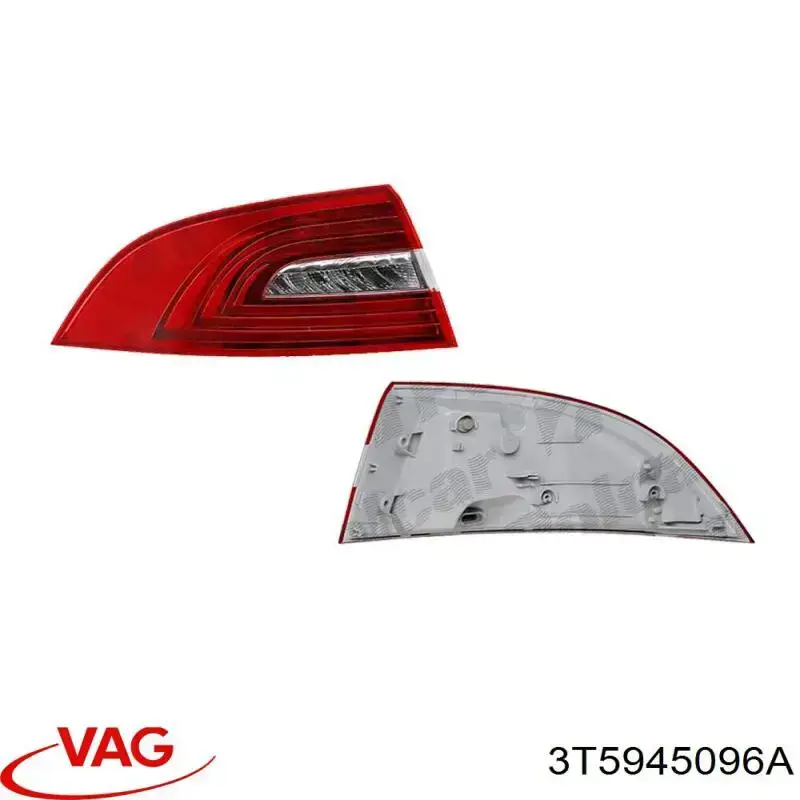 3T5945096A VAG Lanterna traseira direita externa