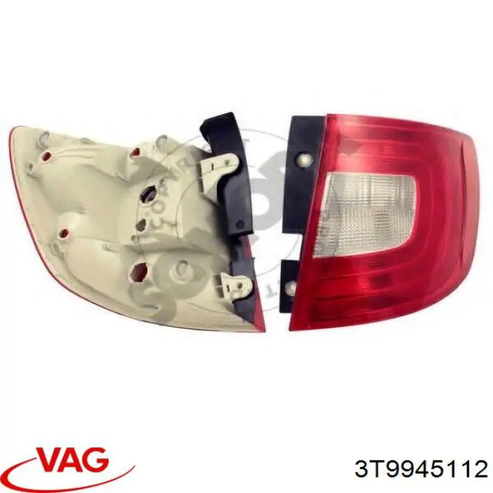3T9945112 VAG Lanterna traseira direita