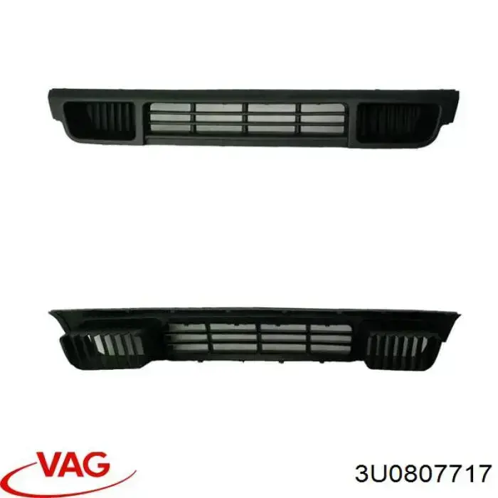 Moldura esquerda do pára-choque dianteiro VAG 3U0807717 preço, a partir de 45,55 USD
