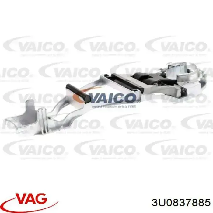 3U0837885 VAG Suporte de maçaneta externa da porta de portas esquerdas