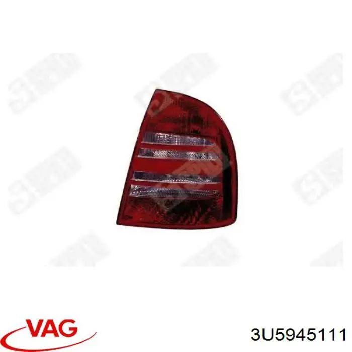 3U5945111 VAG Lanterna traseira esquerda