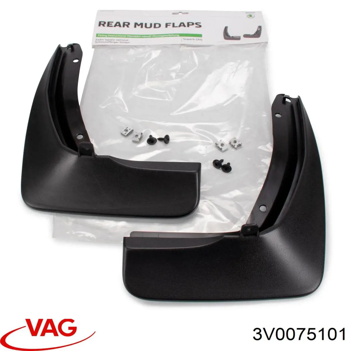 Protetores de lama traseiros, kit VAG 3V0075101 preço, a partir de 32,47 USD