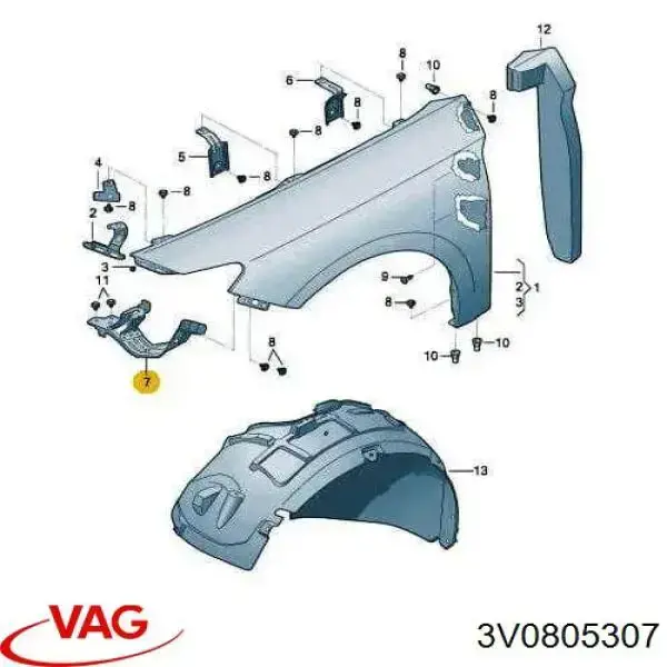 Consola de suporte do radiador superior VAG 3V0805307 preço, a partir de 18,46 USD