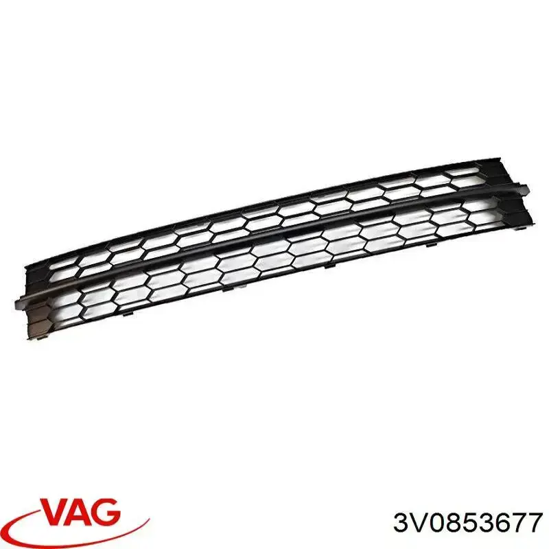3V0853677 VAG Grelha central do pára-choque dianteiro