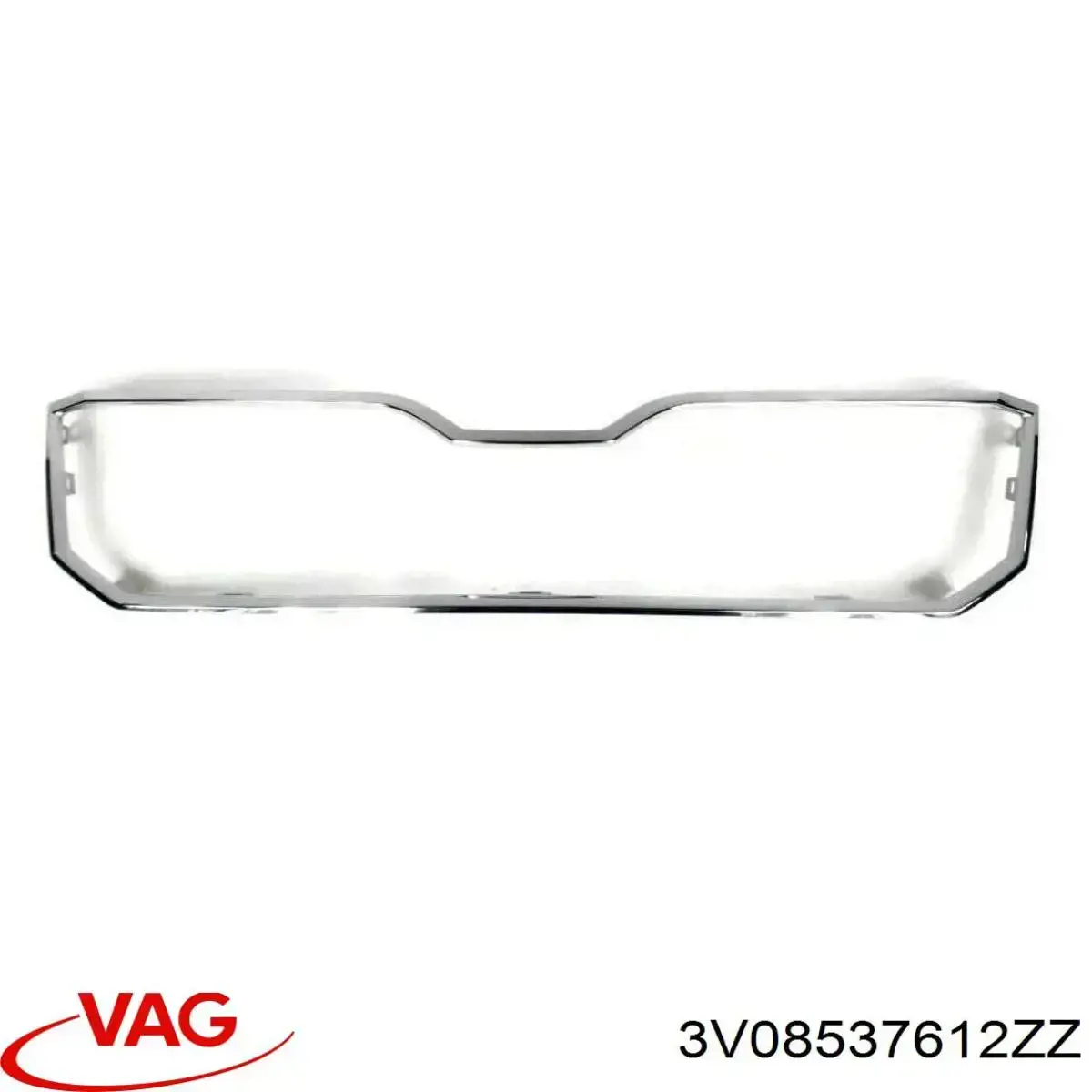 3V08537612ZZ VAG Placa sobreposta (carcaça) de grelha do radiador