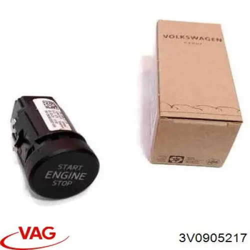 3V0905217 VAG Botão de arranco de motor