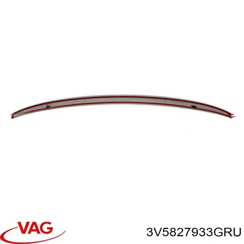 Spoiler de porta-malas (de 3ª/5ª porta traseira) VAG 3V5827933GRU preço, a partir de 250,31 USD
