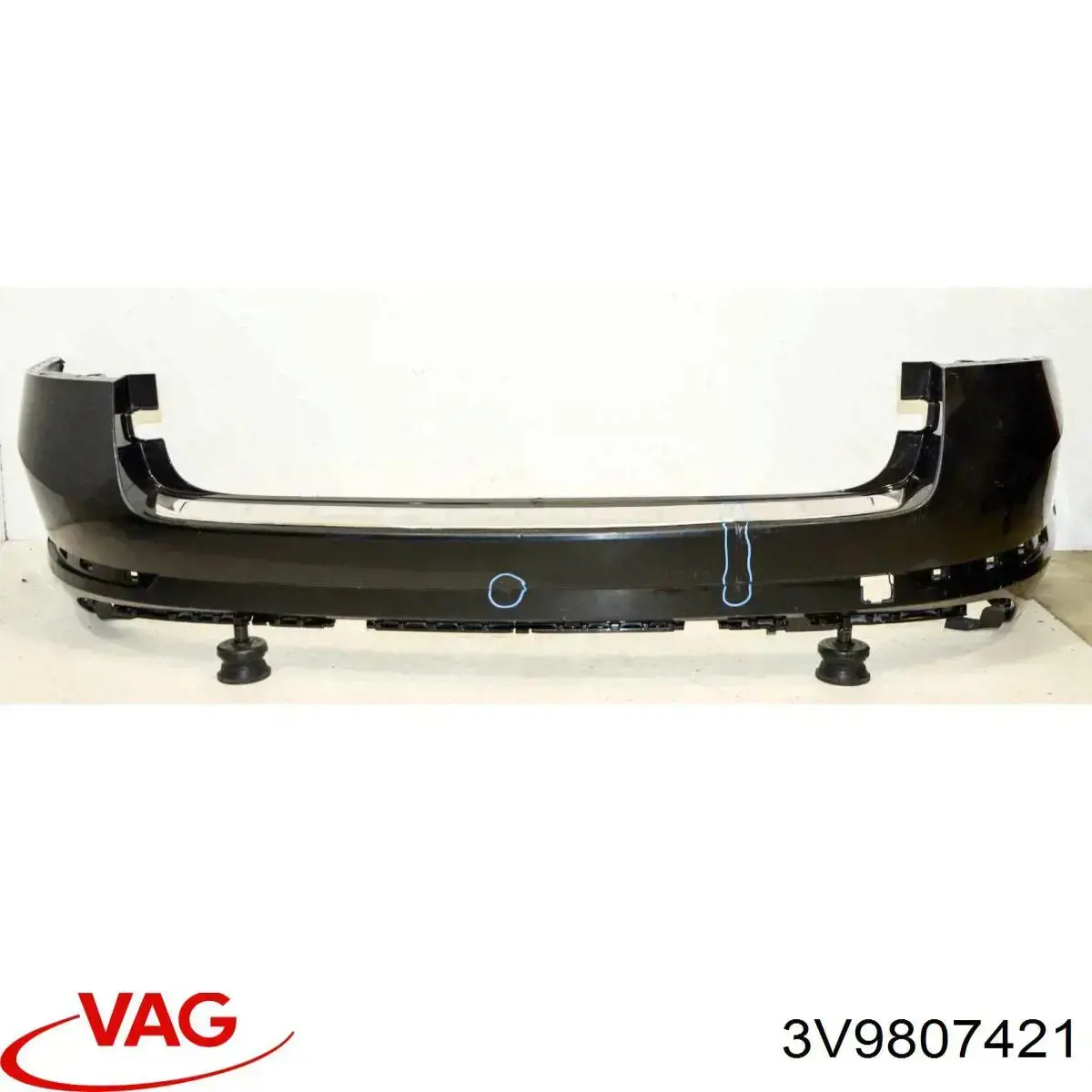 3V9807421 VAG Pára-choque traseiro