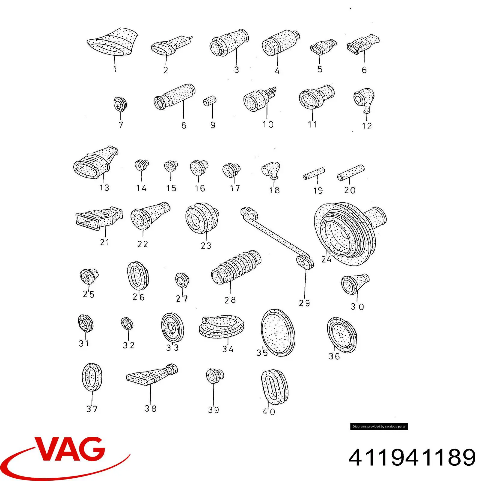  VAG 411941189 preço, a partir de 3,98 USD