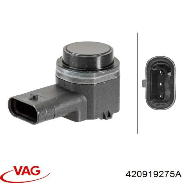 Sensor dianteiro de sinalização de estacionamento (sensor de estacionamento) VAG 420919275A preço, a partir de 40,86 USD