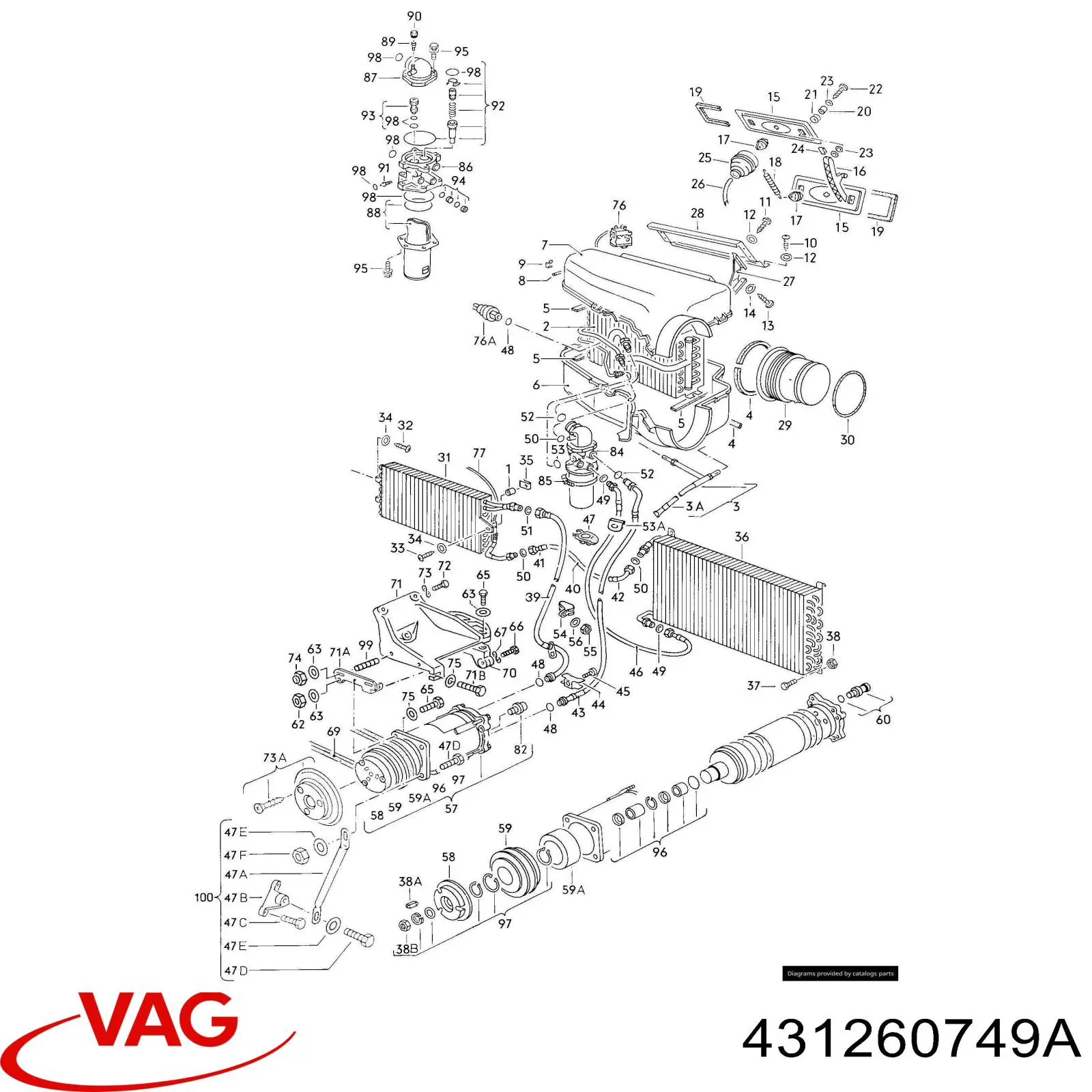 Compre 509131 VALEO Vedante do flange (da união em T) do sistema de esfriamento