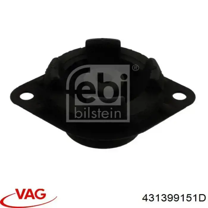 Compre 431399151D VAG Coxim direito de transmissão (suporte da caixa de mudança)