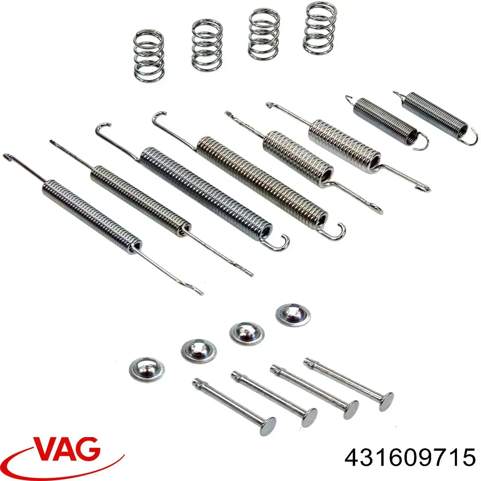 431609715 VAG Mola das sapatas do freio de tambor traseiras