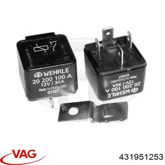 Compre 431951253 VAG Relê de ventilador