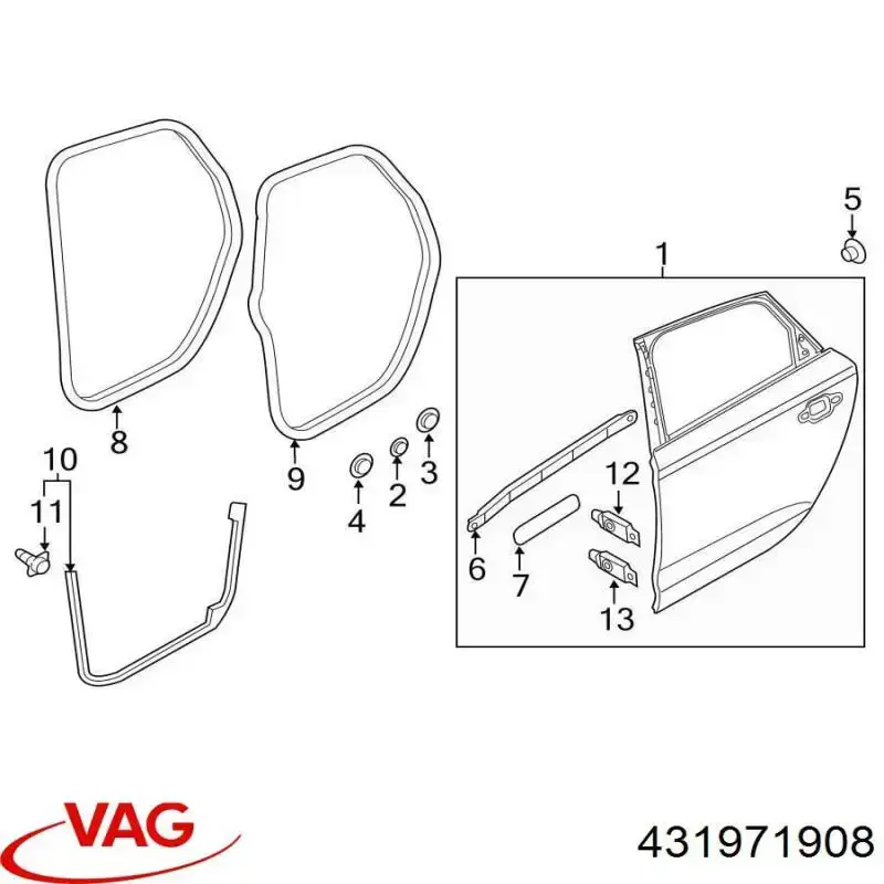  VAG 431971908 preço, a partir de 4,75 USD