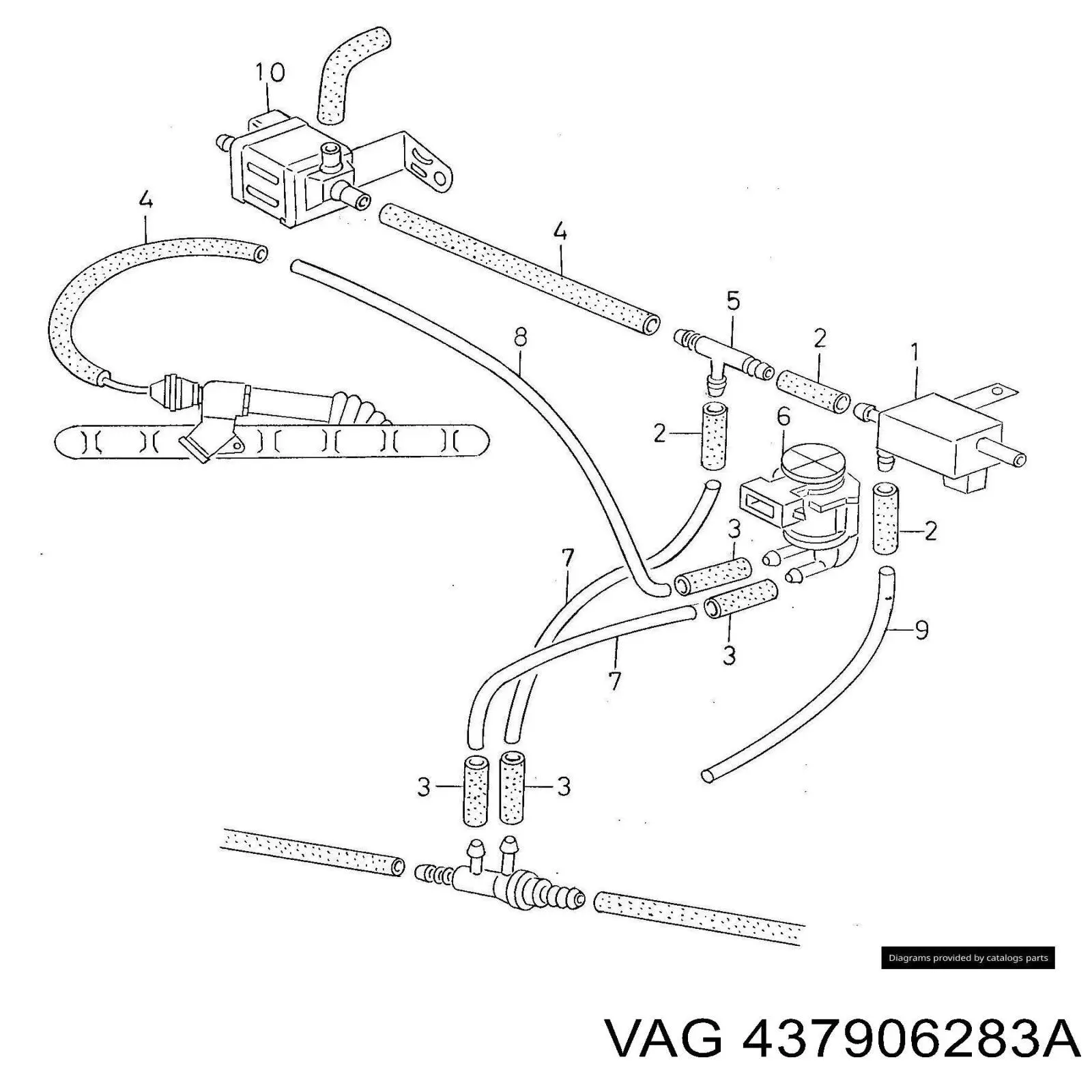 Compre 437906283A VAG Convertidor de pressão (solenoide) de supercompressão