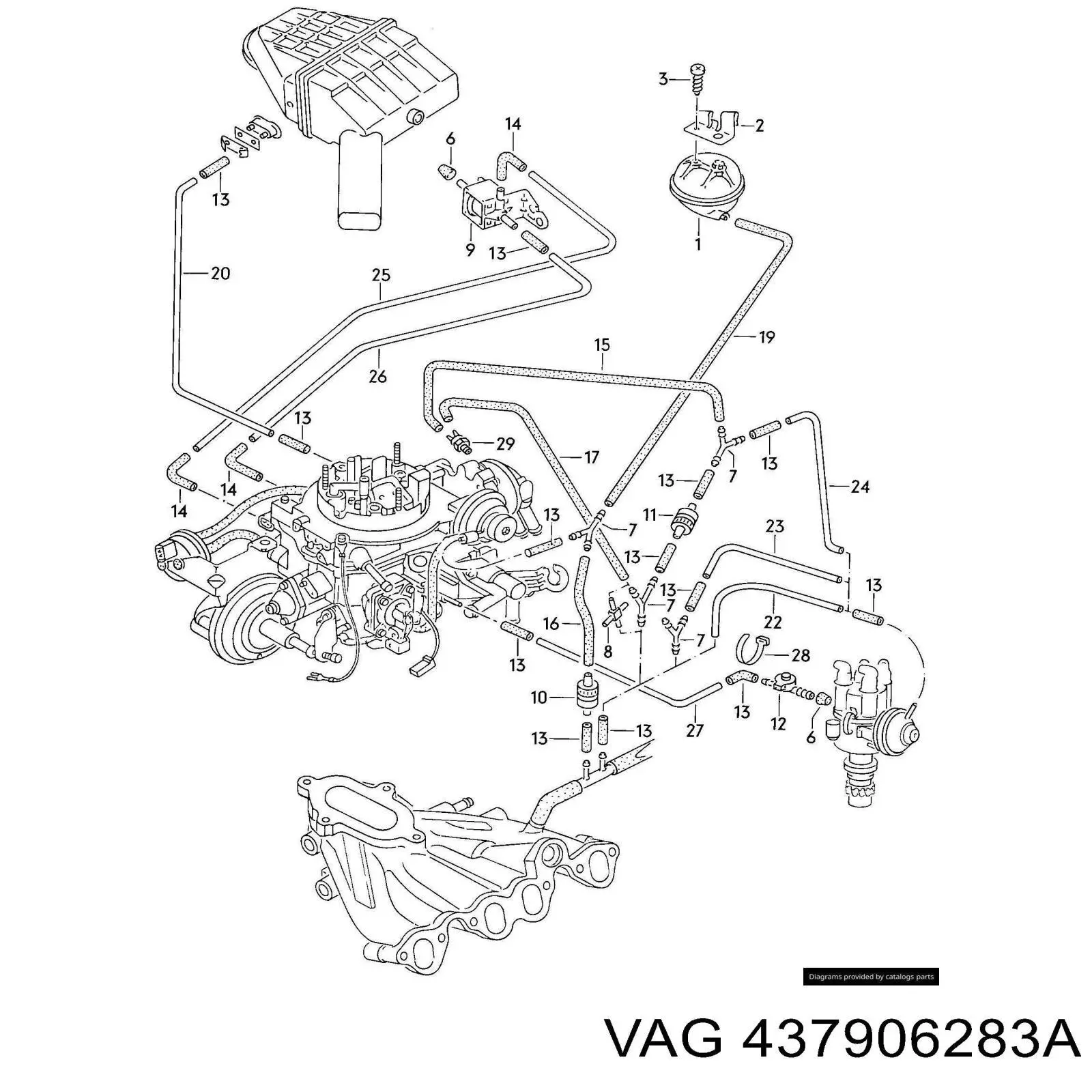 Compre 437906283A VAG Convertidor de pressão (solenoide) de supercompressão