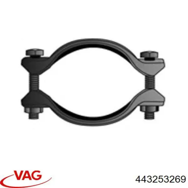 Braçadeira do silenciador traseira VAG 443253269 preço, a partir de 5,02 USD