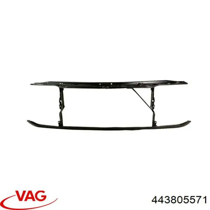 Suporte do radiador montado (painel de montagem de fixação das luzes) Audi 100 C3 44, 44Q